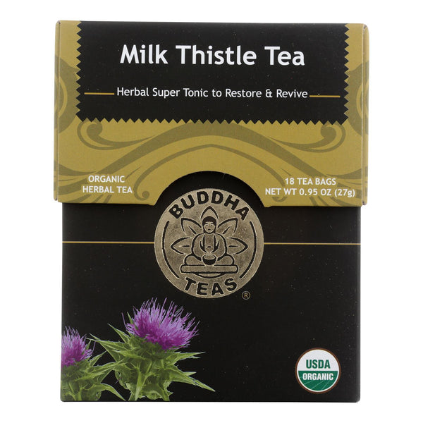 Buddha Teas - Té orgánico - Cardo mariano - Caja de 6 - 18 unidades (paquete de 6)