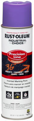 Industrial Choice Precision Line Marking Spray Paint, Fluorescent Purple, 17-oz.