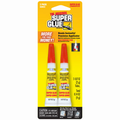 Instant Super Glue, 2-gm., 2-Pk.