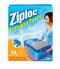 Ziploc Flexible 10.9 in. H x 16 in. W x 13 in. D Storage Tote (Pack of 4)
