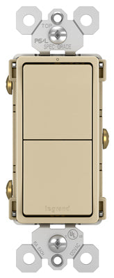 Radiant 2 Single-Pole Switch, 15A, 125-Volt, Ivory