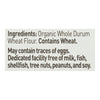 Bionaturae Pasta - Organic - 100 Percent Whole Wheat - Spaghetti - 16 oz - case of 12