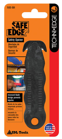 TechniEdge  Safe Edge  9 in. Fixed Blade  Safety Opener  Black  1 pc.