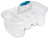 Sterilite 15878606 15" Clear Bath Caddy (Pack of 6)