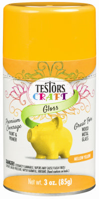 Craft Paint, Mellow Yellow Gloss, 3-oz. Aerosol