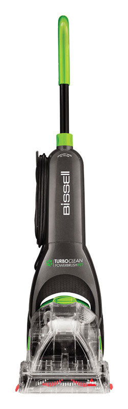 Bissell TurboClean PowerBrush Pet Bagless Carpet Cleaner 3.4 amps Standard Gray