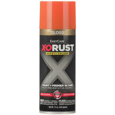 Anti-Rust Enamel Paint & Primer, Safety Orange Gloss, 12-oz. Spray