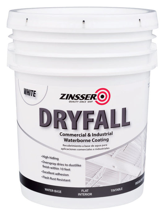Zinsser DryFall White Commercial and Industrial Waterborne Coating Indoor 5 gal.