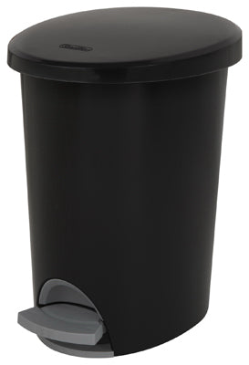 Ultra Step-On Wastebasket, Black, 2.6-Gal. (Pack of 2)