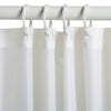 Zenna Home 72 in. H X 70 in. W White Solid Shower Curtain Liner Fabric