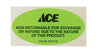 Centurion Non Returnable Labels 2-1/2 In. X 1-1/4 In. 500 Box