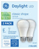 GE A19 E26 (Medium) LED Bulb Daylight 75 W 2 pk