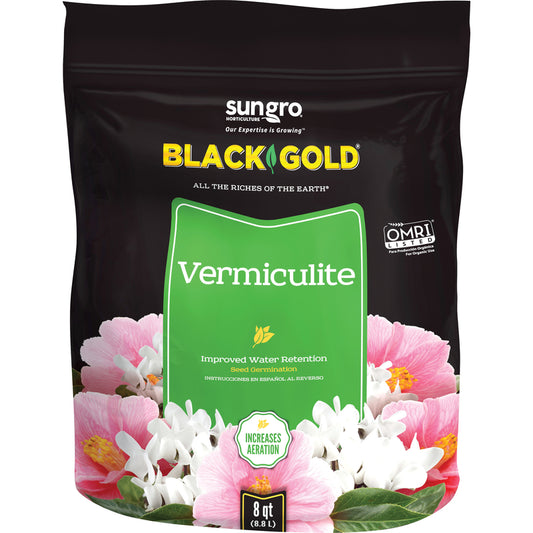 Black Gold Organic Vermiculite 8 qt (Pack of 8).