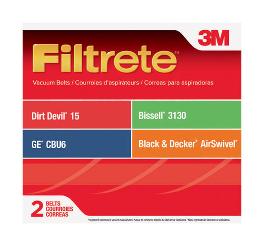3M Filtrete Vacuum Belt For Dirt Devil 15 2 pk