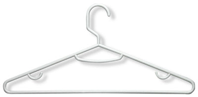 Honey Can Do Hng-01523 White Plastic Hangers 15 Count
