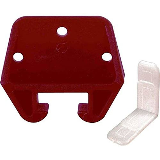 Prime Line CCSC7156 25/32" Red Plastic Drawer Track Guide Kit