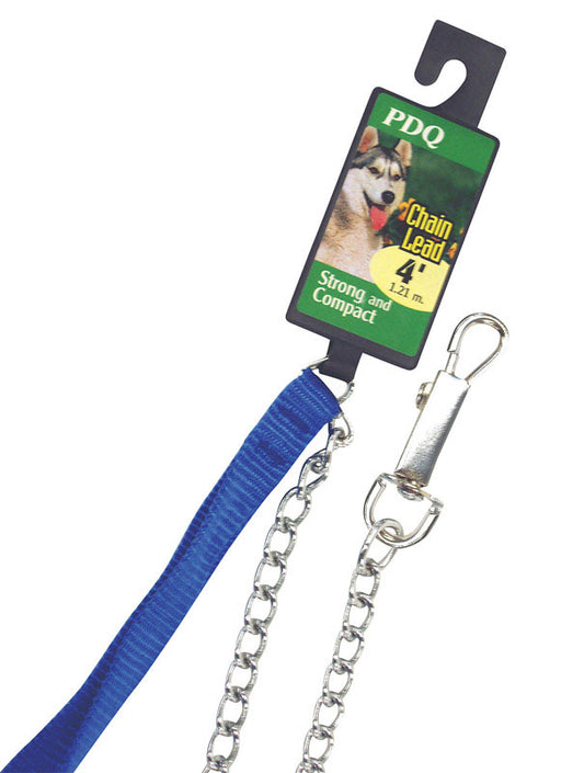 PDQ Silver Chain Lead Steel Dog Leash Medium