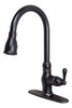 Ultra Faucets Prime One Handle Oil Rubbed Bronze Pull-Down Kitchen Faucet