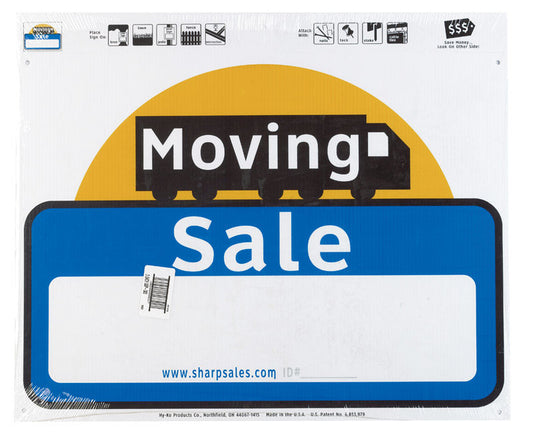 Hy-Ko English Moving Sale Sign Plastic 20 in. H x 24 in. W (Pack of 3)