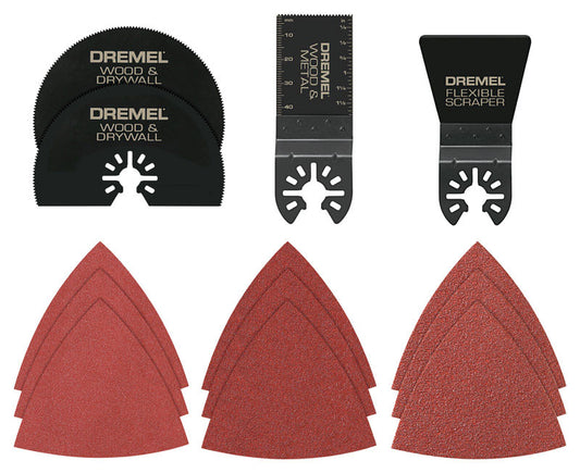 Dremel  Multi-Max  5.5   x 6.75 in. L Metal  Accessory Kit  13 pc.