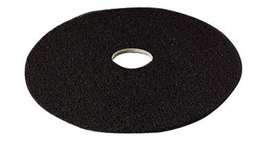 3M Scotch-Brite 20 in. Dia. Non-Woven Natural/Polyester Fiber Floor Polishing Pad Black (Pack of 5)