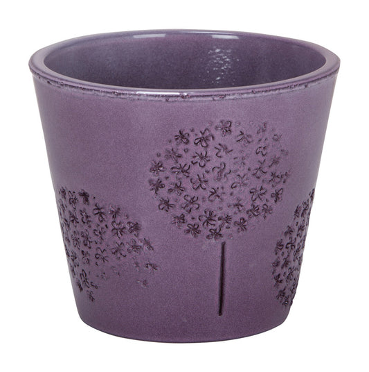 Scheurich 5-1/4 in. H x 5-1/4 in. W Ceramic Vase Planter Mulberry (Pack of 6)