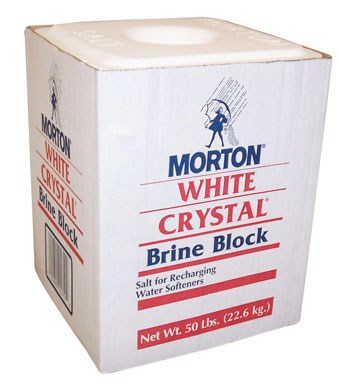 Morton Salt Crystals Bulk 50 Lb. White (Case of 48)