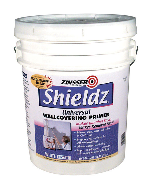 Zinsser  Shieldz Universal  White  Wallcovering Primer  5 gal.