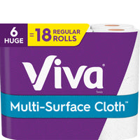Viva  Multi-Surface Cloth  Paper Towels  165 sheet 2 ply 6 pk (Pack of 4)