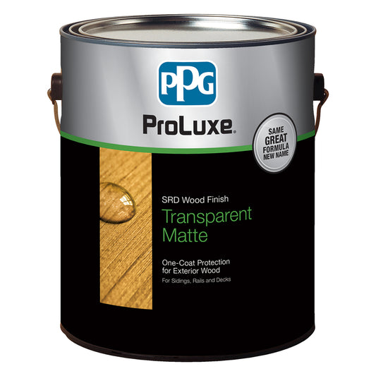 PPG ProLuxe Transparent Matte Mahogany Oil-Based Alkyd Wood Finish 1 gal. (Pack of 4)