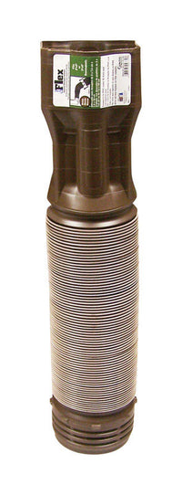 Genova  Geno-Flex  3  H x 2  W x 2.9  L Brown  Vinyl  Downspout Extension