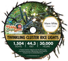 1504l Twinkling Cluster Rice Light Reel - Gr/Ww