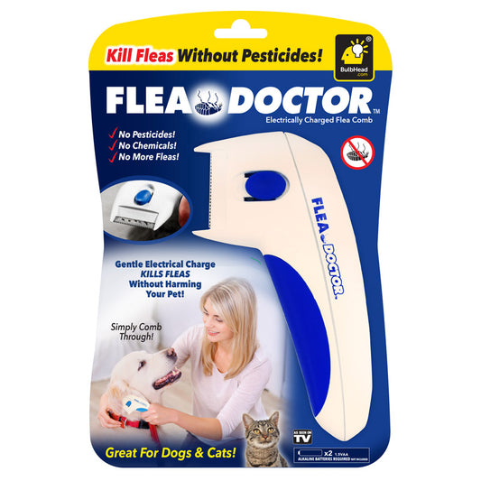Flea Doctor  White  Cat/Dog  Flea Comb  1 pk