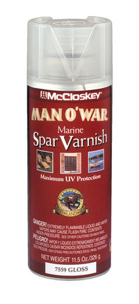 McCloskey Man O' War Gloss Clear Marine Spar Varnish 11.5 oz. (Pack of 6)