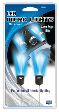 Car LED Micro Light, Cigarette Lighter Plug-In, Blue, 12-Volt (Pack of 3)