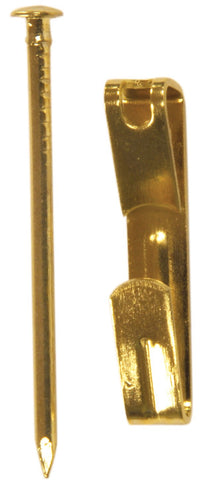 Ook 50452 20 Lb Capacity Brass Picture Hanger (Pack of 12)
