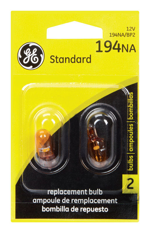 GE Automotive Bulb 194A/BP2 Orange 2 pk (Pack of 6)