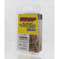 Fastap Trimtite No. 6  x 1-1/2 in. L Square Trim Head Yellow Zinc-Plated Steel Interior Trim Screws (Pack of 12)