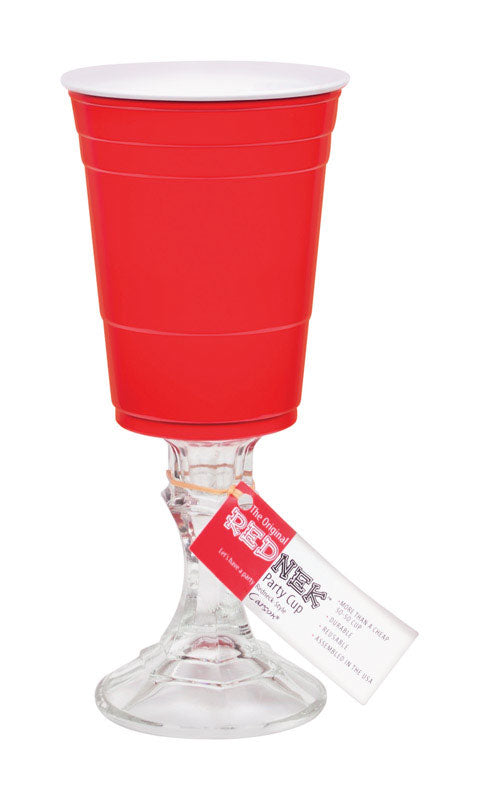 Rednek  Red  Plastic/Glass  Party Cup  1 each