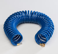 Rv Exterior Hose 15' Coiled Blue Extension Hose Blue - Carded