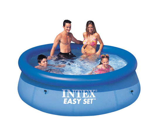 Intex Easy Set 639 gal Round Plastic Above Ground Pool 30 in. H X 8 ft. D