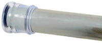 Zenna Home 604S Chrome Adjustable Double Tension Shower Curtain Rod