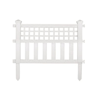Suncast White Resin Garden Fence 24 L x 20.5 W in. (Pack of 10)
