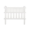 Suncast White Resin Garden Fence 24 L x 20.5 W in. (Pack of 10)