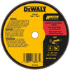 DeWalt High Performance 4 in. D X 3/8 in. S Aluminum Oxide Cut-Off Wheel 1 pc