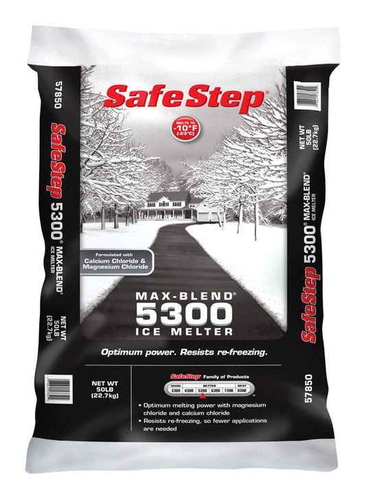 Safe Step  5300  Sodium Chloride, Calcium Chloride and Magnesium Chloride  Ice Melt  50 lb. Granule