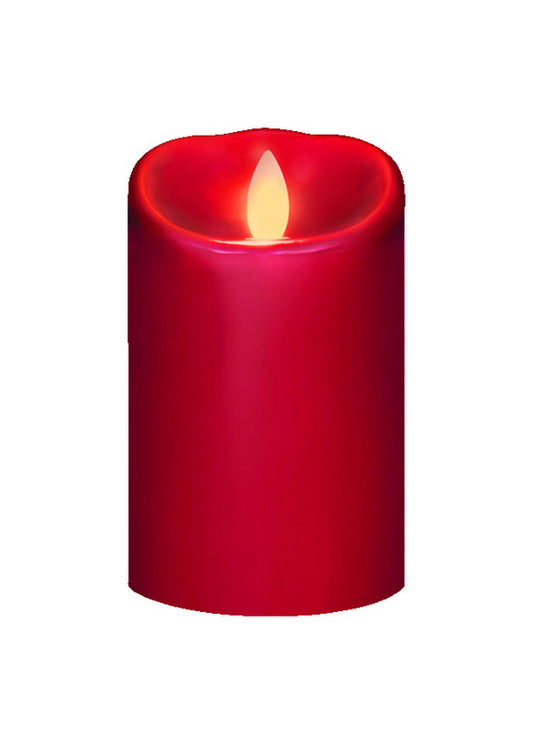 Iflicker Red Candle 5 in. H (Pack of 4)