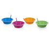 Arrow Home Products Sip-A-Bowl Assorted Color Plastic Bowl with Straw 22 oz. Capacity 7-1/4 in.