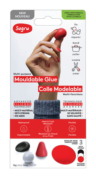 Pegamento moldeable resistente al agua de silicona Sugru de colores surtidos, de gran resistencia, 3,5 g.