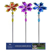 Alpine Metal Assorted 37 in. H Flower & Gem Outdoor Spinner (Pack of 9)